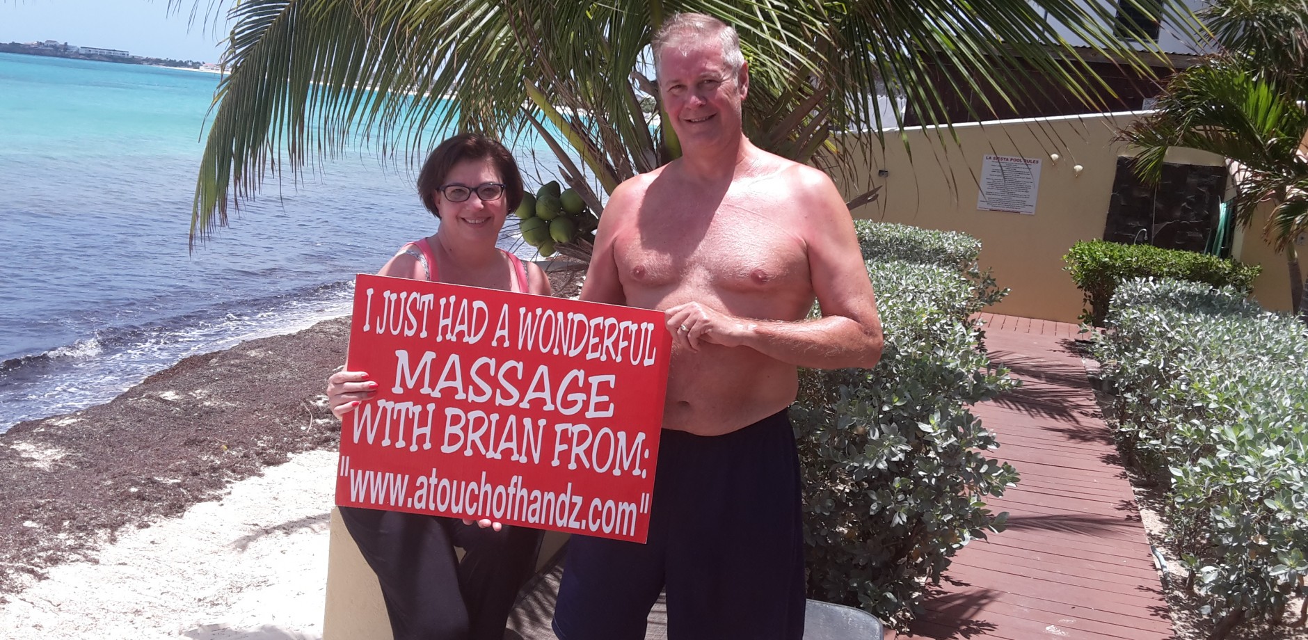 Couples massage at Simpson Bay.